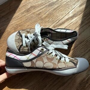 Rare Vintage Coach Signature Canvas Sneakers